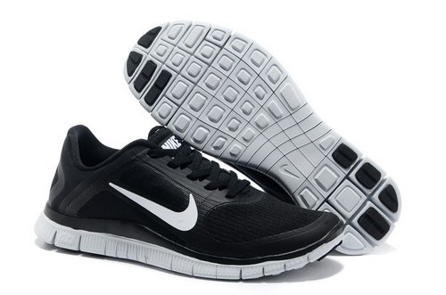 Nike Free Run 4.0 V3 Mens Black White Coupon Code